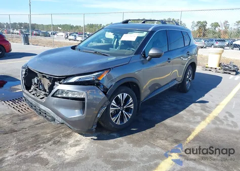 2021 Nissan Rogue Sv Fwd из США, поврежденный, VIN 5N1AT3BA1MC672409